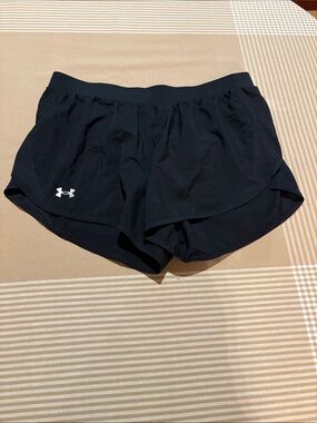 Under Armour Black Women's Athletic Shorts with Logo